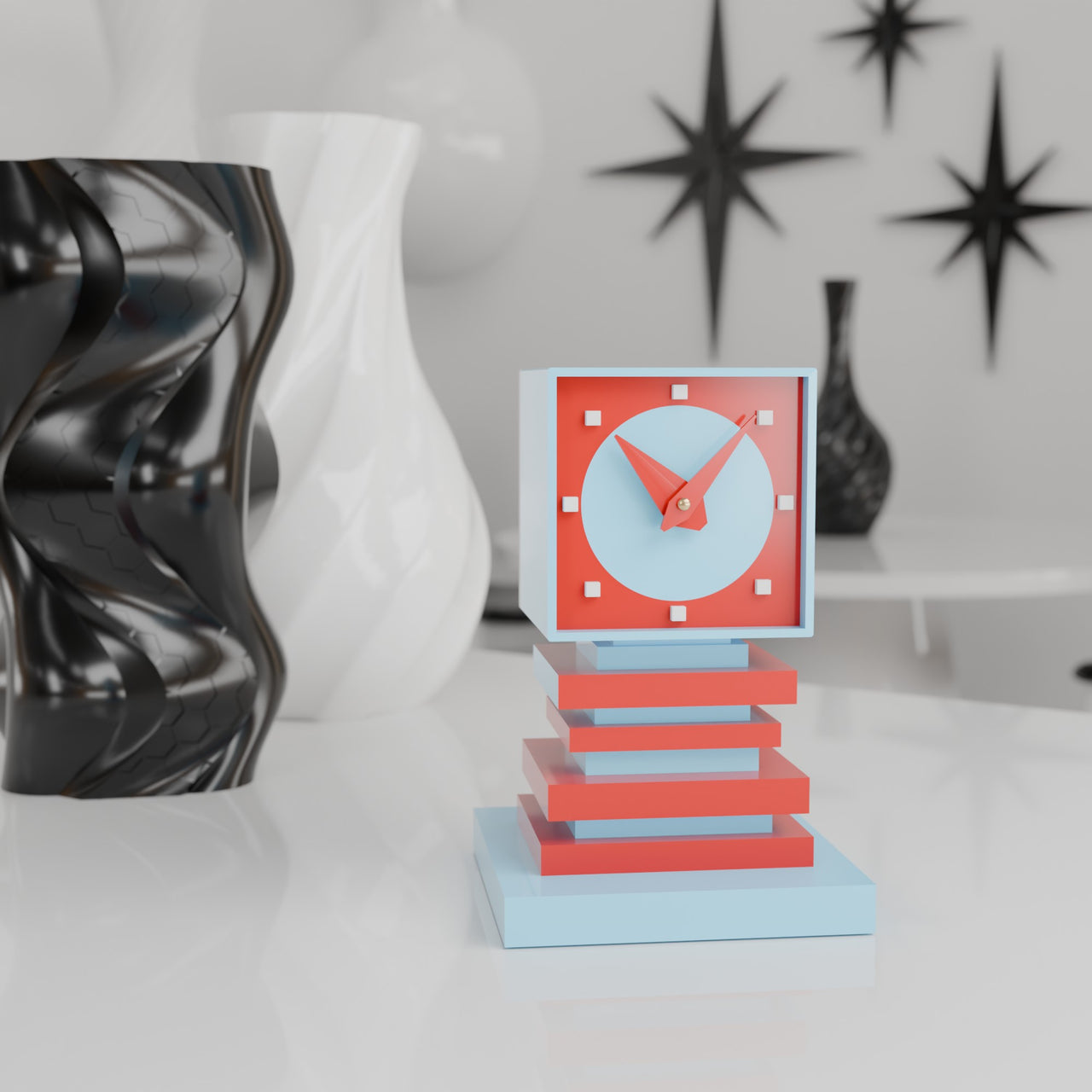 Quantik Square Space Age Clock
