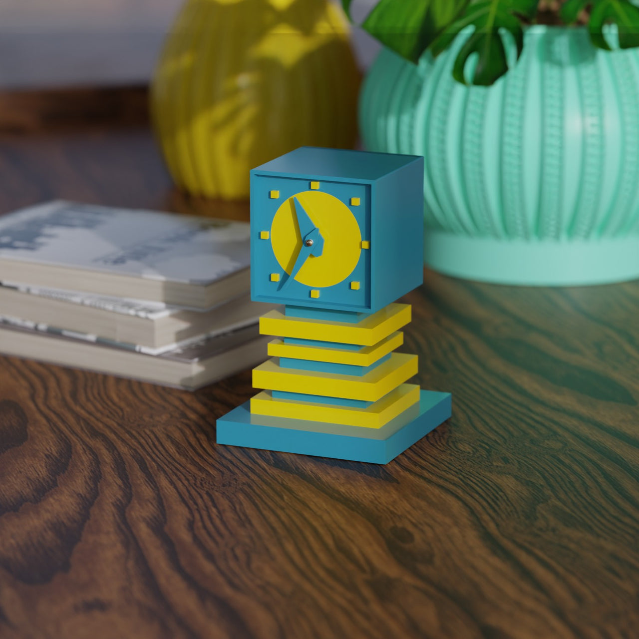 Quantik Square Space Age Clock