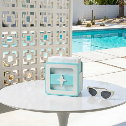 Space Age Squared Orbiter Starburst Napkin Holder