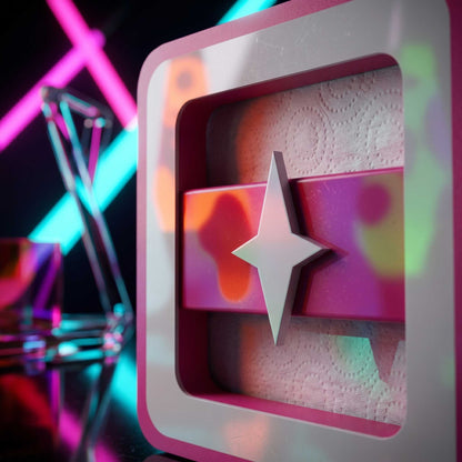 Space Age Squared Orbiter Starburst Napkin Holder