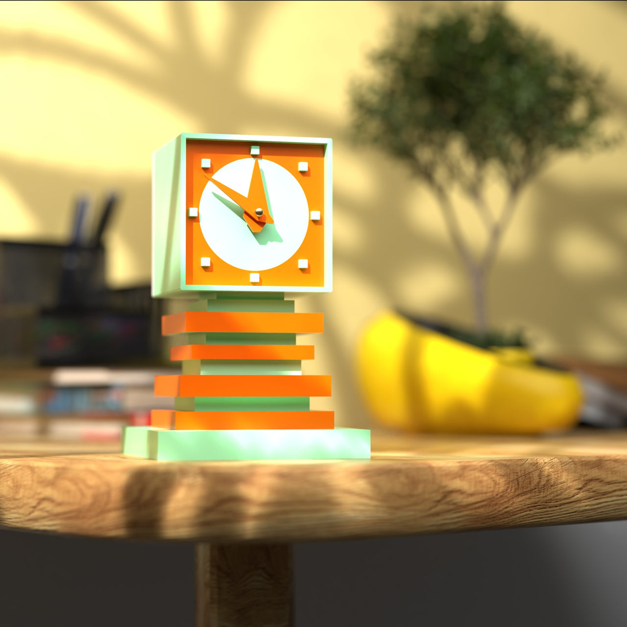 Quantik Square Space Age Clock