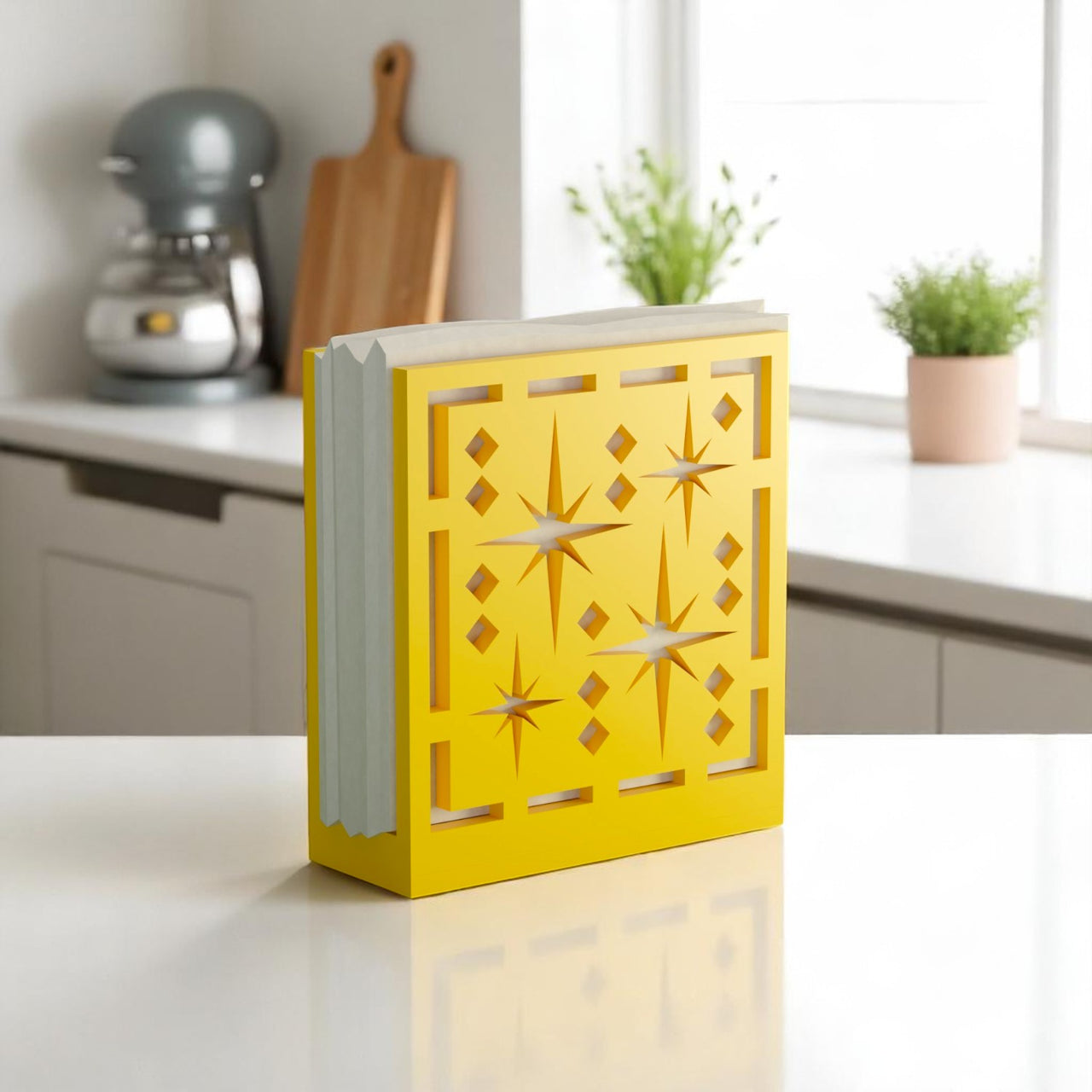 Midcentury Quad Starburst Retro Napkin Holder