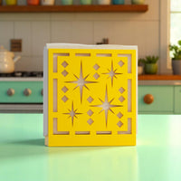 Midcentury Quad Starburst Retro Napkin Holder