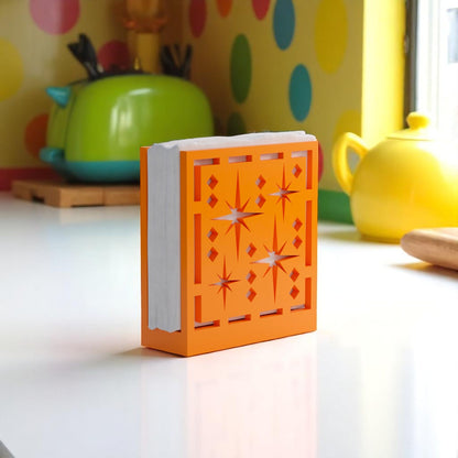 Midcentury Quad Starburst Retro Napkin Holder