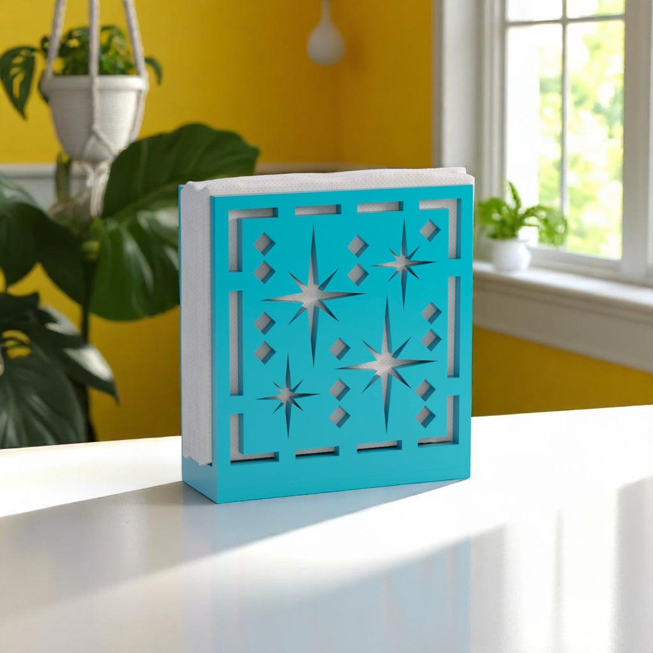 Midcentury Quad Starburst Retro Napkin Holder