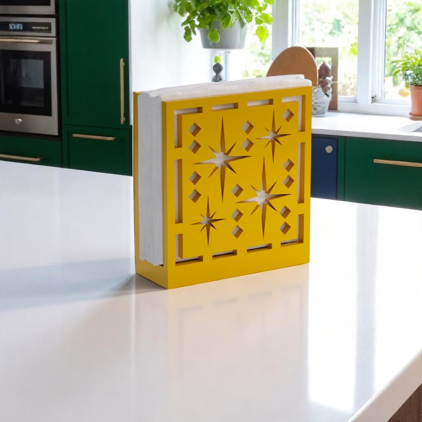 Midcentury Quad Starburst Retro Napkin Holder