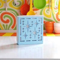 Midcentury Quad Starburst Retro Napkin Holder