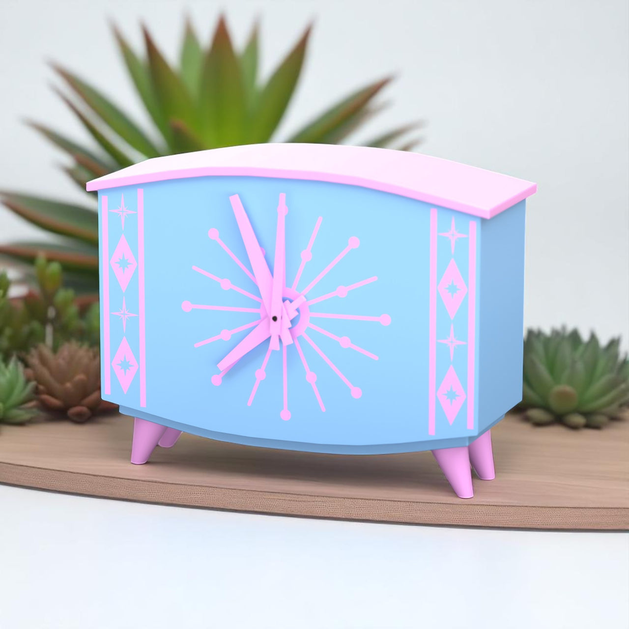 StarCrest Mid Century Modern Space Age Desk Clock