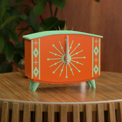 StarCrest Mid Century Modern Space Age Desk Clock