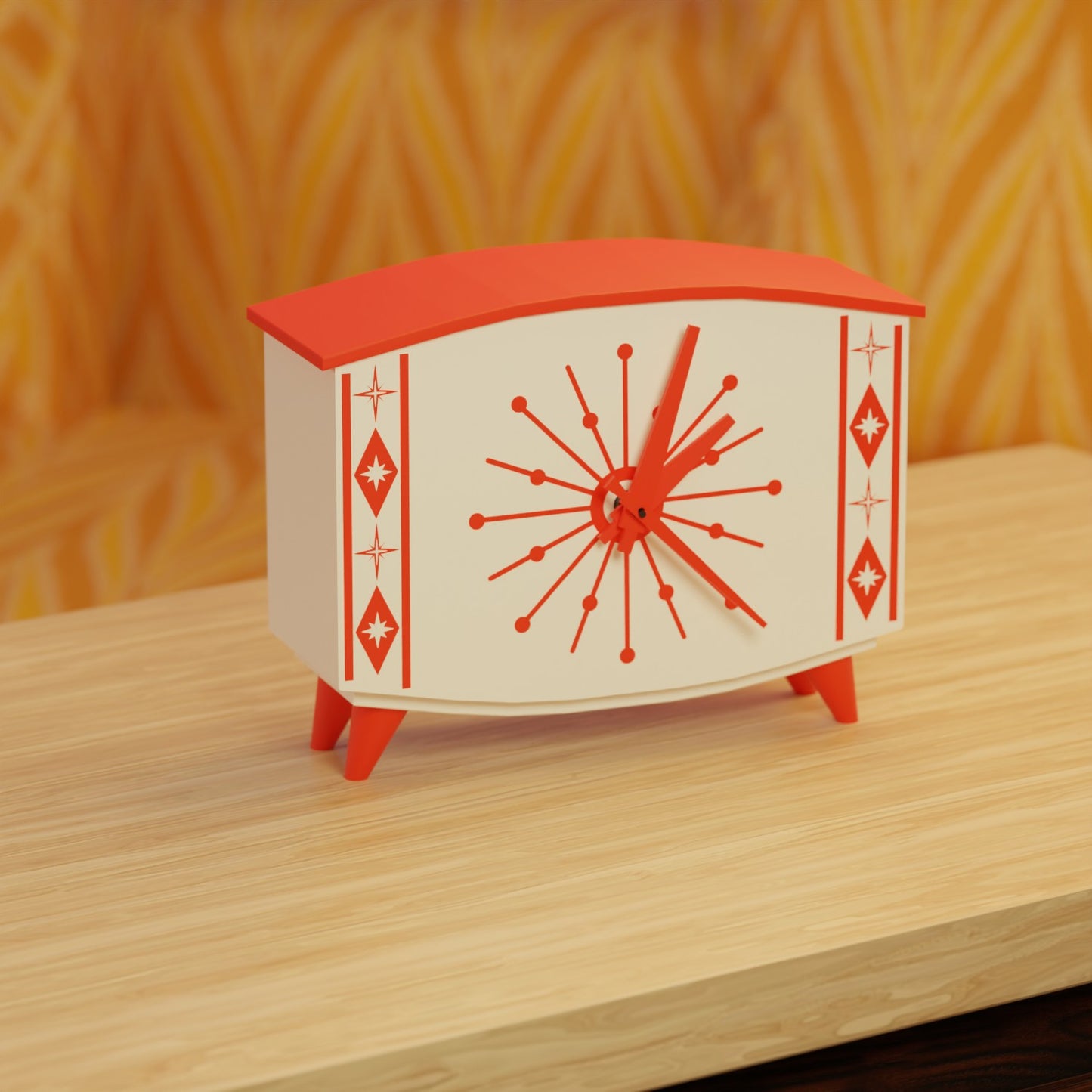 StarCrest Mid Century Modern Space Age Desk Clock