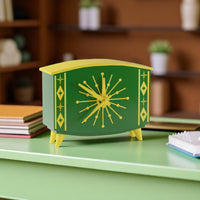 StarCrest Mid Century Modern Space Age Desk Clock