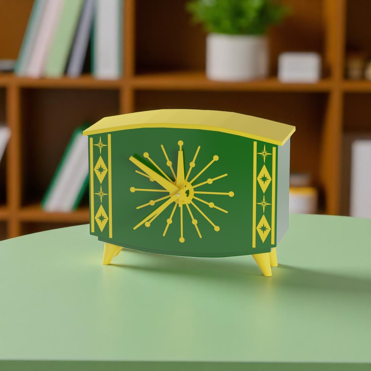 StarCrest Mid Century Modern Space Age Desk Clock