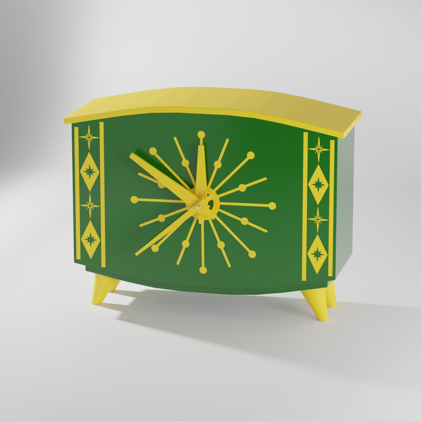 StarCrest Mid Century Modern Space Age Desk Clock