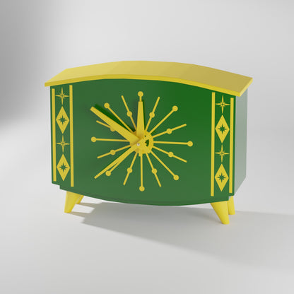 StarCrest Mid Century Modern Space Age Desk Clock