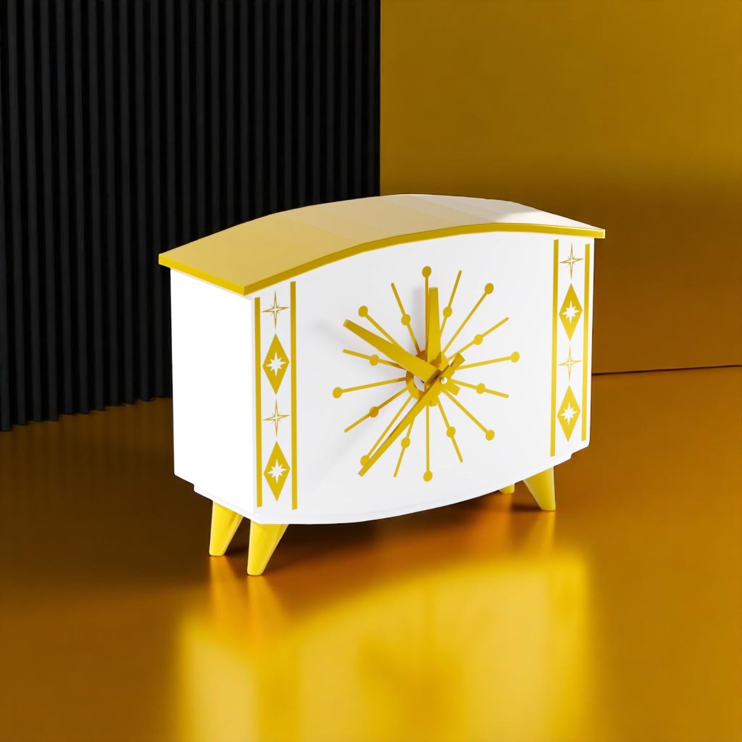 StarCrest Mid Century Modern Space Age Desk Clock