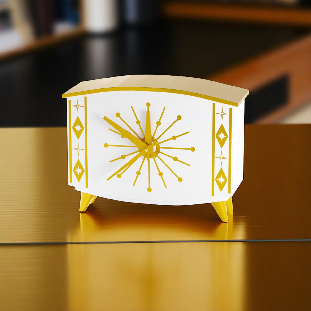 StarCrest Mid Century Modern Space Age Desk Clock