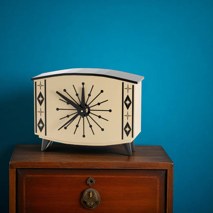 StarCrest Mid Century Modern Space Age Desk Clock