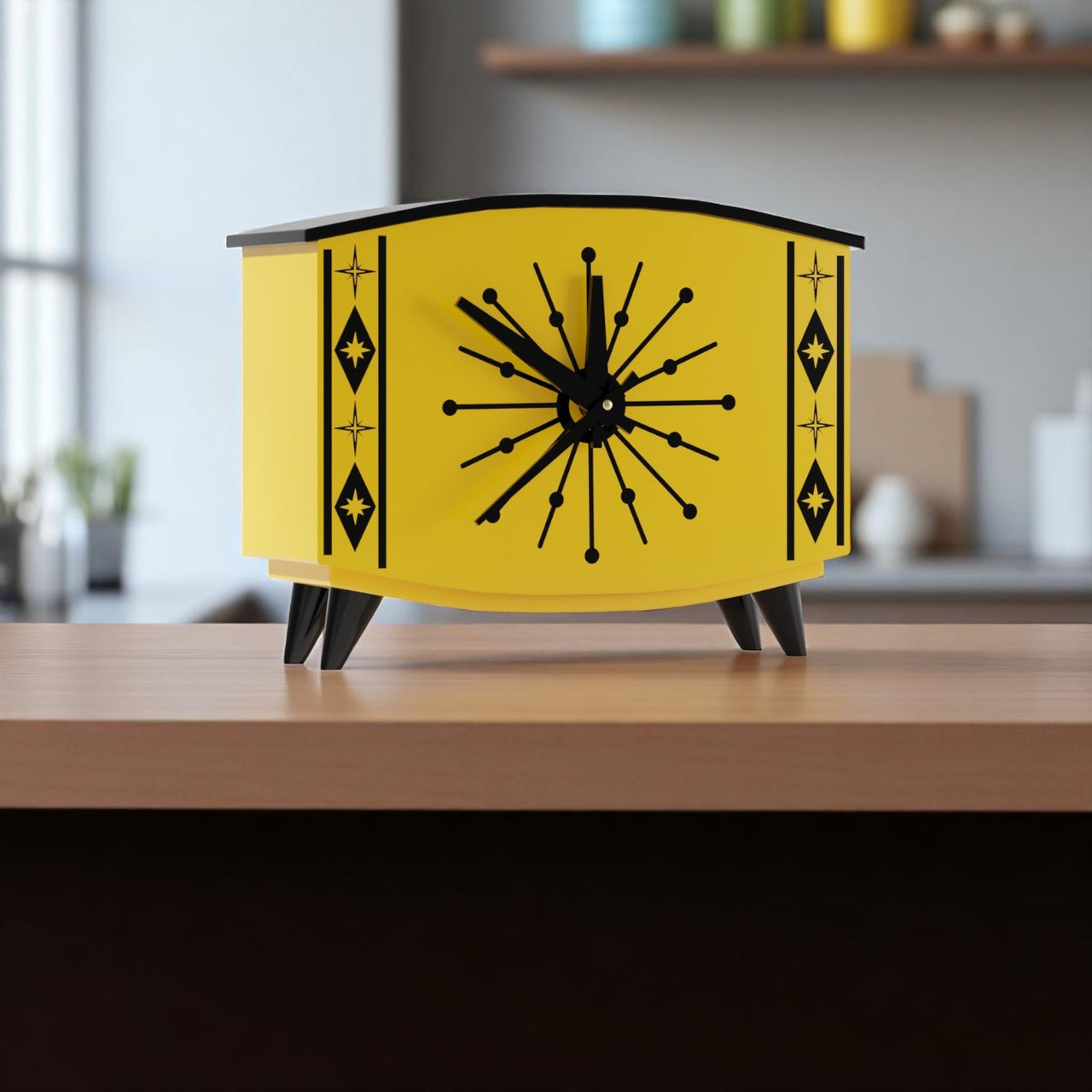 StarCrest Mid Century Modern Space Age Desk Clock