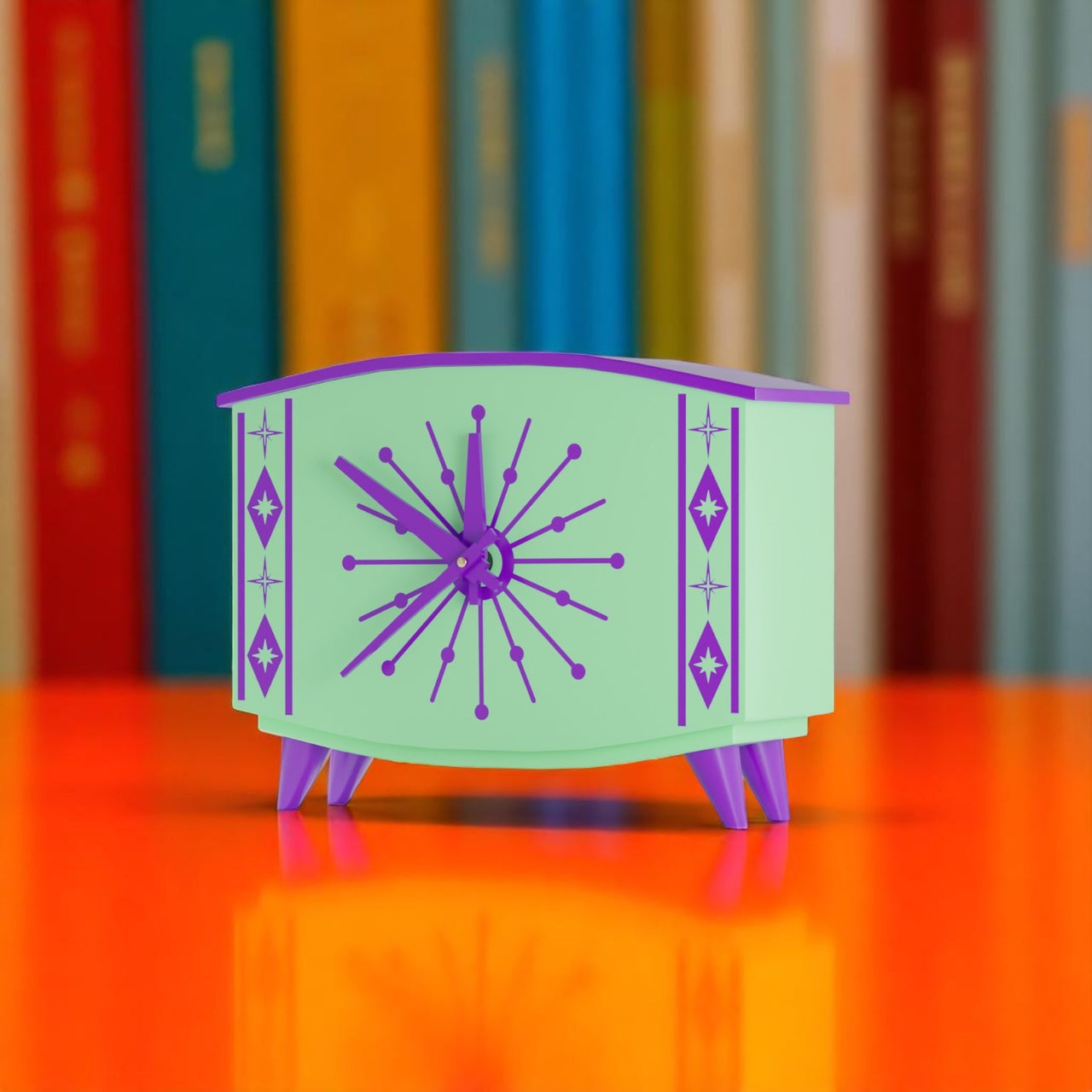 StarCrest Mid Century Modern Space Age Desk Clock