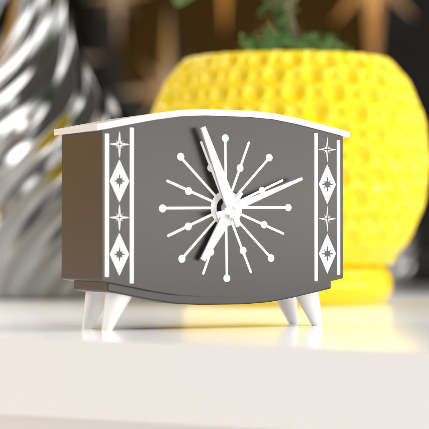 StarCrest Mid Century Modern Space Age Desk Clock