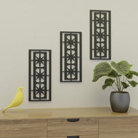 Starlight Ovals Midcentury Modern Wall Panel Set of 3