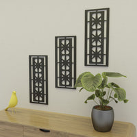 Starlight Ovals Midcentury Modern Wall Panel Set of 3