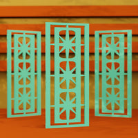 Starlight Ovals Midcentury Modern Wall Panel Set of 3