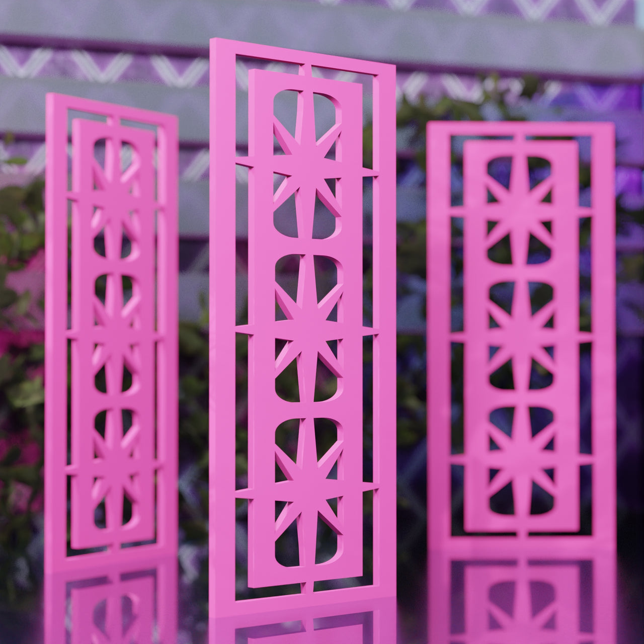 Starlight Ovals Midcentury Modern Wall Panel Set of 3