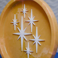 Retro Mini Mid Century Modern Starbursts Set of 6