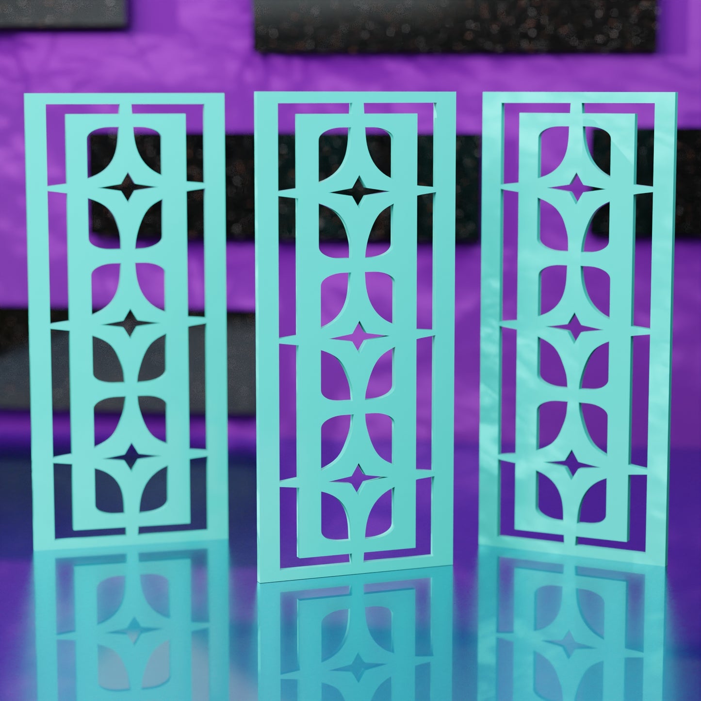 Mid Century Modern Stellar Star Wall Panels