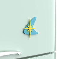 Atomic Boomerang Starburst Fridge Magnet