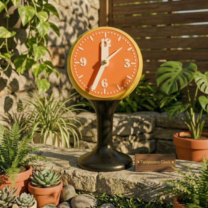 The Tempozero Space Age Tulip 1970s Styled Retro Pedestal Clock