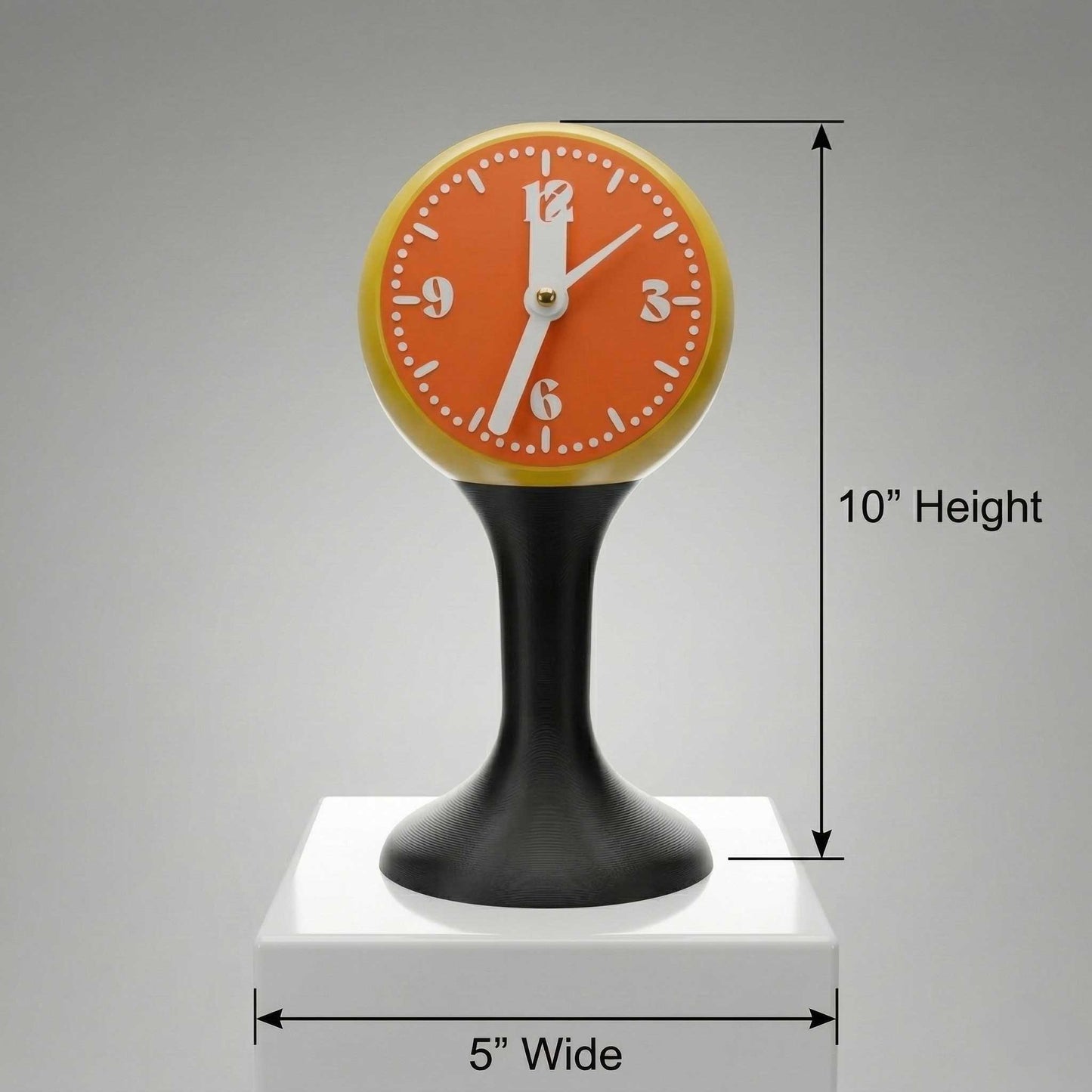 The Tempozero Space Age Tulip 1970s Styled Retro Pedestal Clock