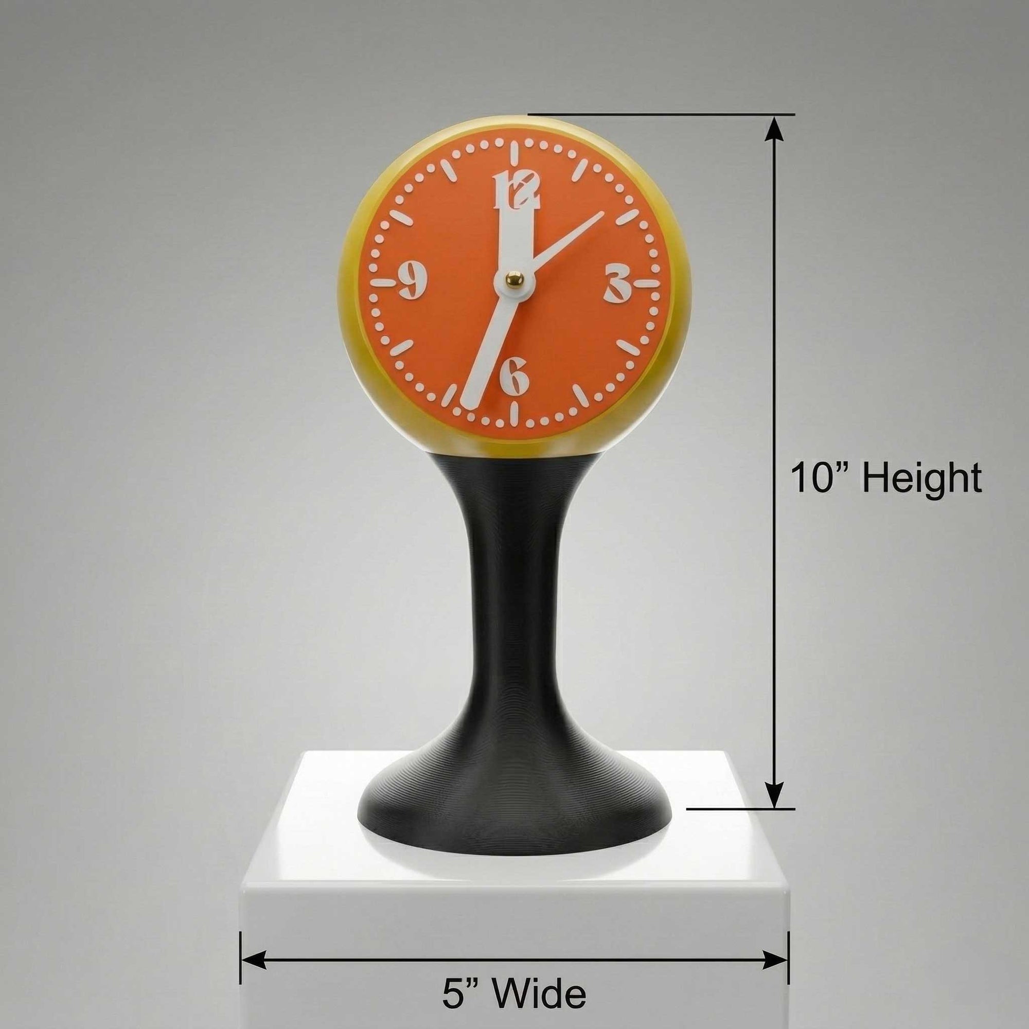 The Tempozero Space Age Tulip 1970s Styled Retro Pedestal Clock