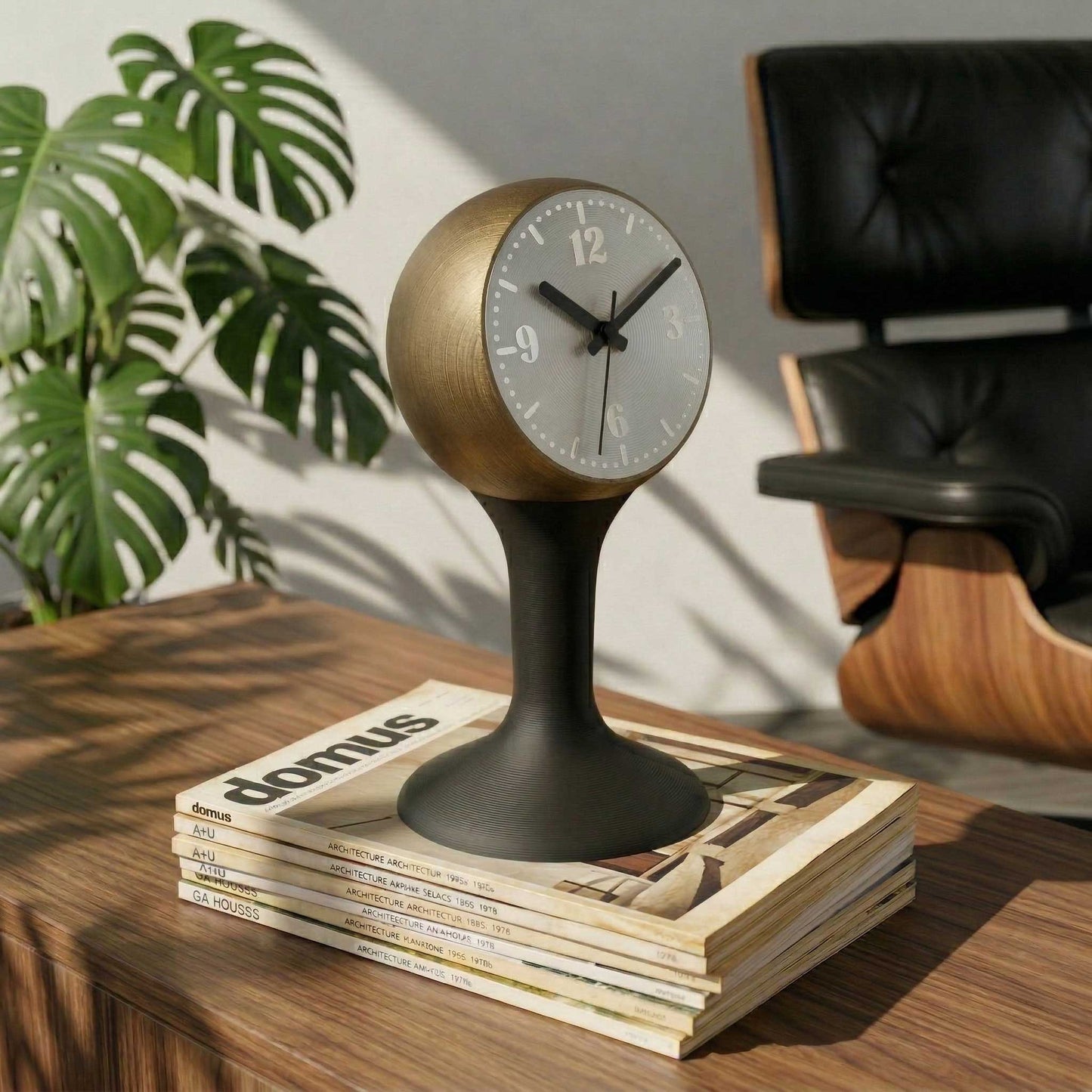 The Tempozero Space Age Tulip 1970s Styled Retro Pedestal Clock