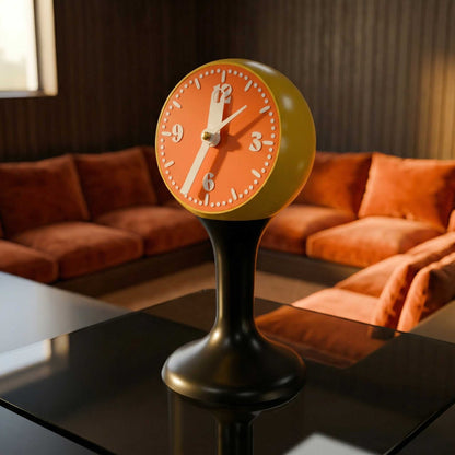 The Tempozero Space Age Tulip 1970s Styled Retro Pedestal Clock