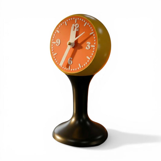 The Tempozero Space Age Tulip 1970s Styled Retro Pedestal Clock