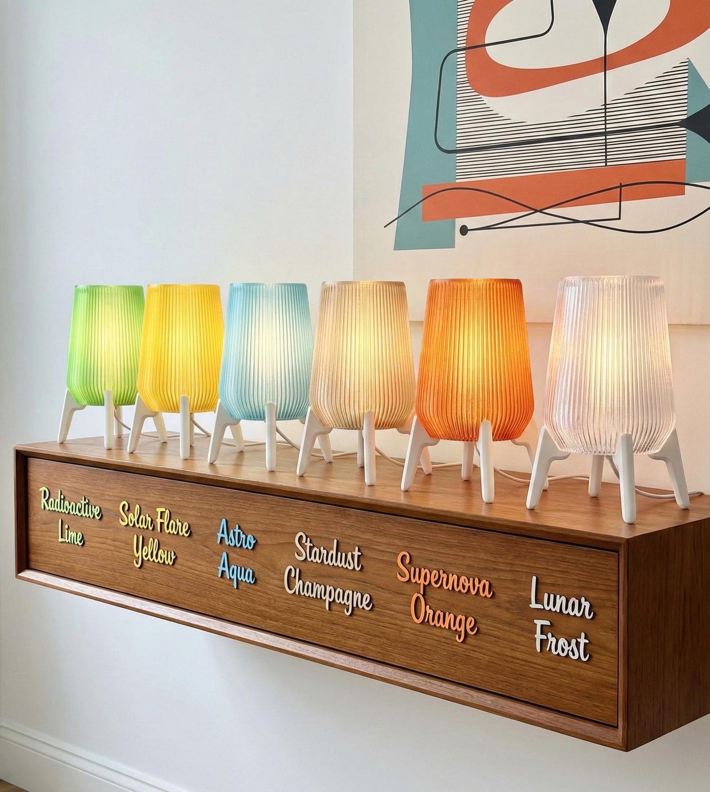 Thora Lamp Mid Century Modern Table Lamp Atomic Space Age