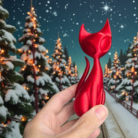Holiday Atomic Cat Sculptures