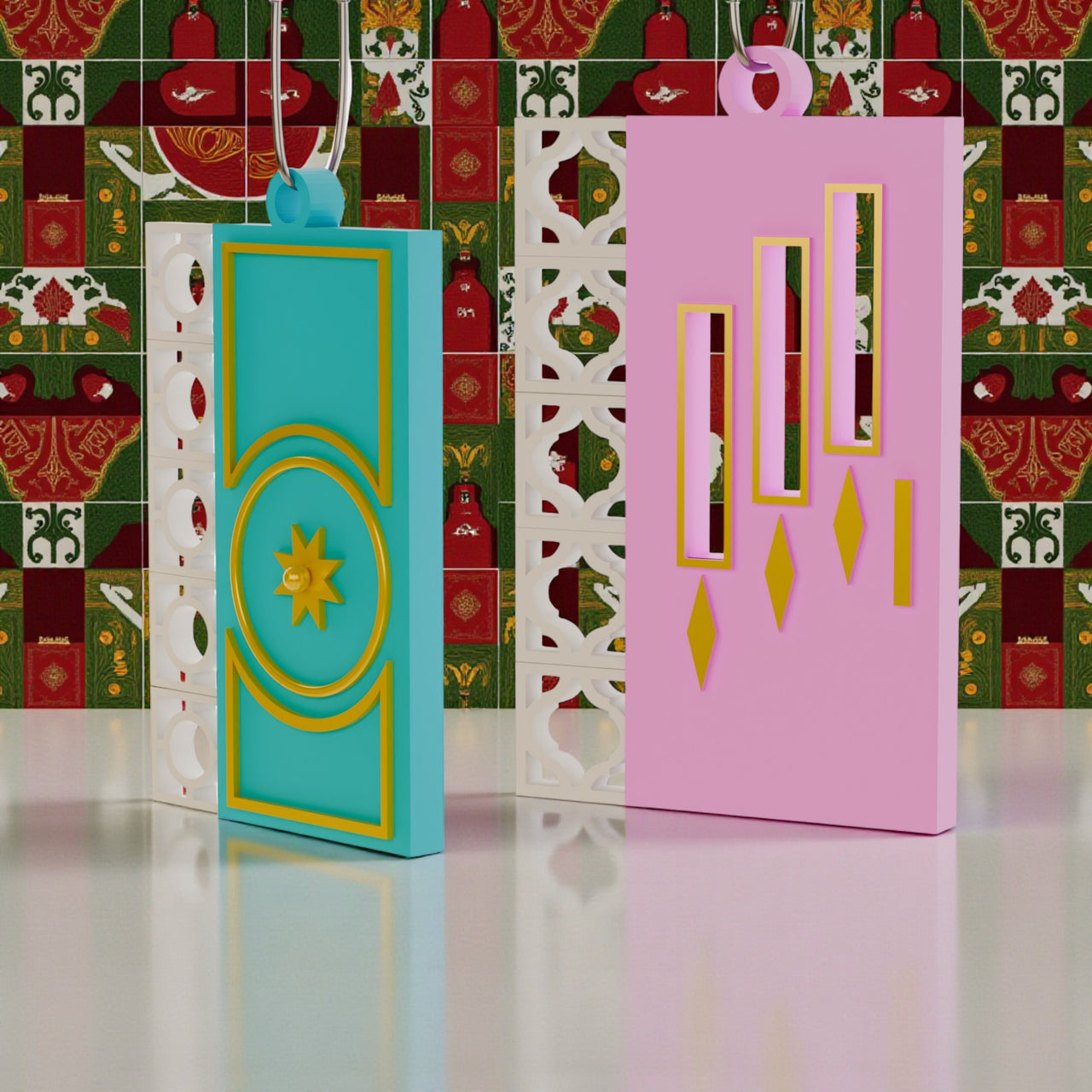 Mid Century Modern Door Ornaments