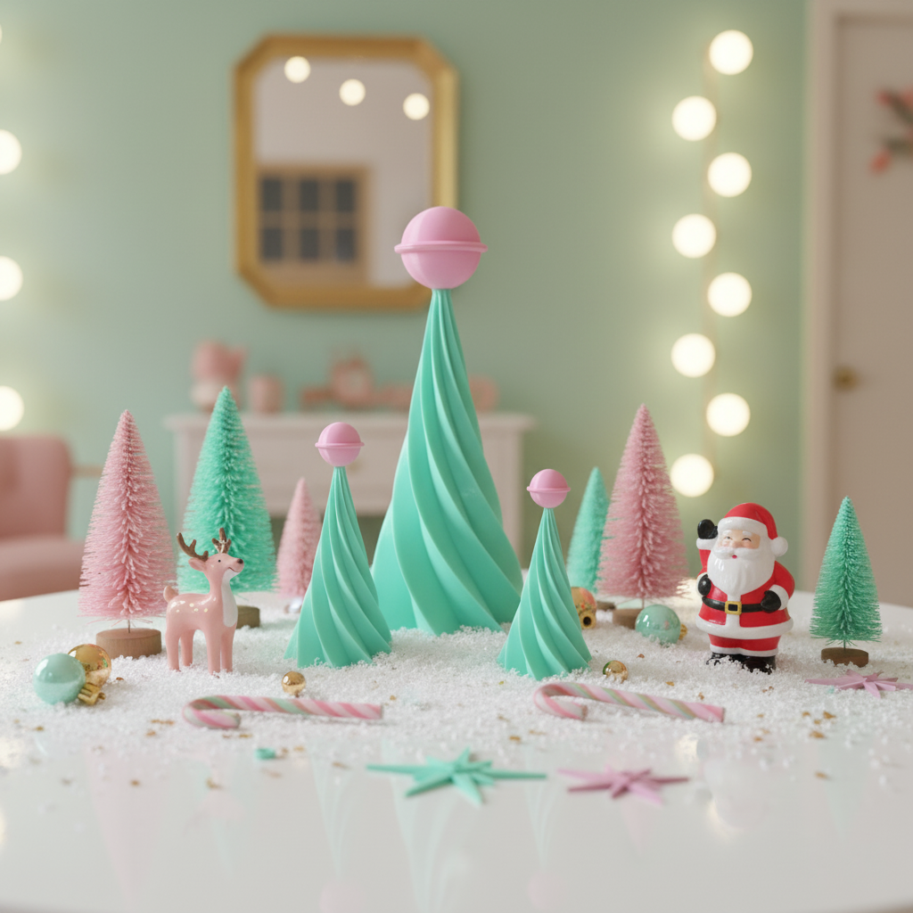 Midcentury Modern Space Age Inspired Holiday Trees