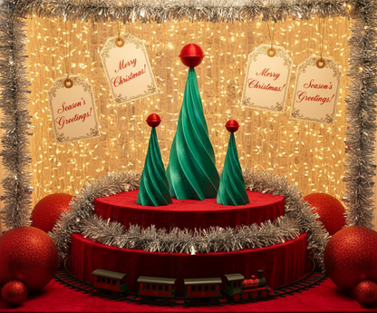 Midcentury Modern Space Age Inspired Holiday Trees