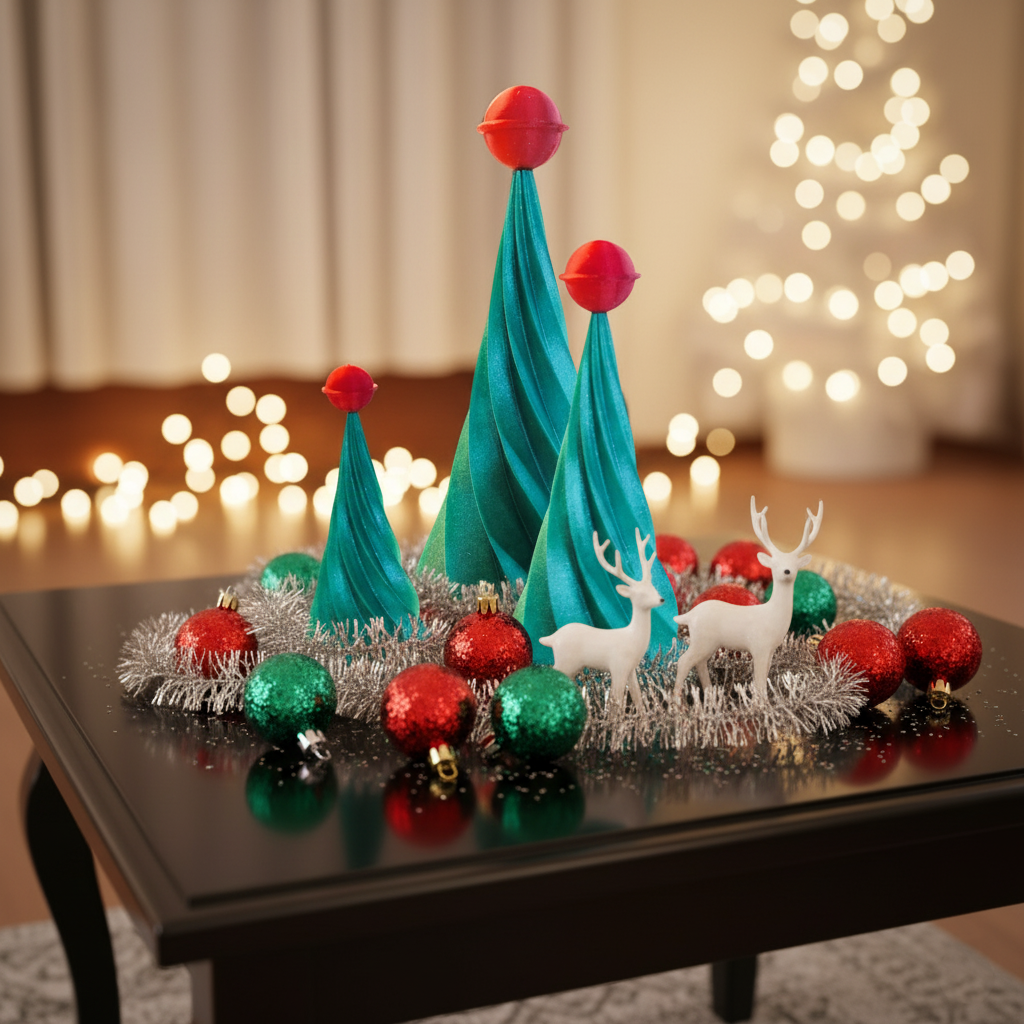 Midcentury Modern Space Age Inspired Holiday Trees