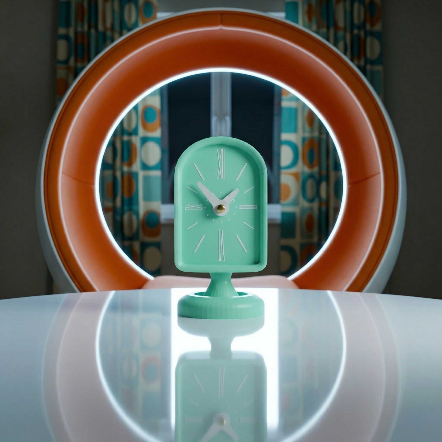 The Vostik Retro Space Age 60s Clock