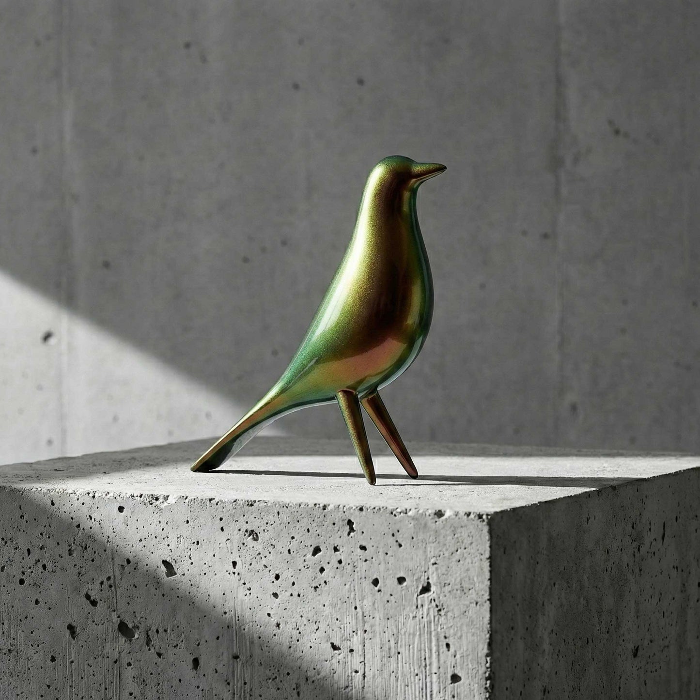 Mid Century Mondern Minimalist Bird Sculpture PlasmaGloss VULCAN GOLD