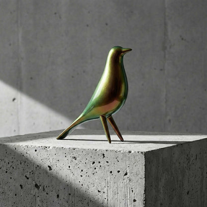 Mid Century Mondern Minimalist Bird Sculpture PlasmaGloss VULCAN GOLD