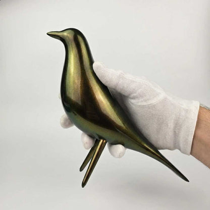 Mid Century Mondern Minimalist Bird Sculpture PlasmaGloss VULCAN GOLD