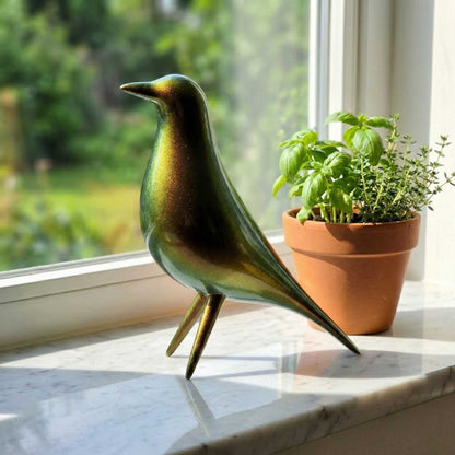 Mid Century Mondern Minimalist Bird Sculpture PlasmaGloss VULCAN GOLD