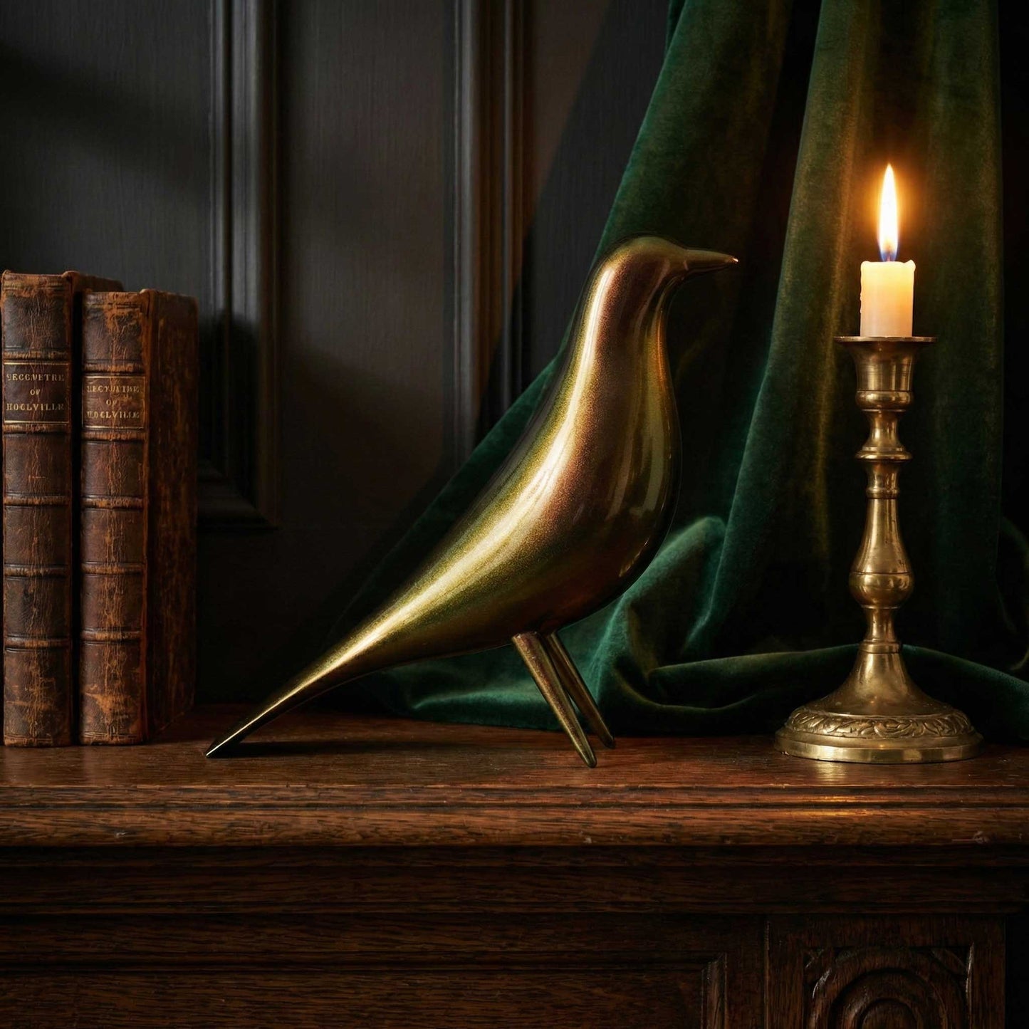 Mid Century Mondern Minimalist Bird Sculpture PlasmaGloss VULCAN GOLD