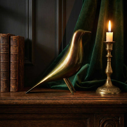 Mid Century Mondern Minimalist Bird Sculpture PlasmaGloss VULCAN GOLD